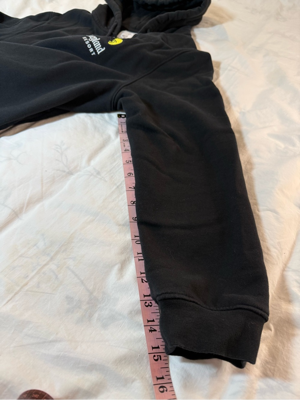 Disney Black Zip-Up Hoodie with Mickey Tag - Picture 6 of 6